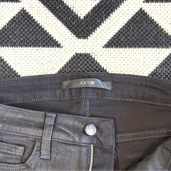 Joe's Jeans The Skinny Jeans in Coated Black Size 28 - Picture 13 of 15